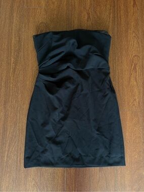 vera wang strapless black dress Vera Wang Bride Women's Vieda Strapless Bubble-Hem Gown - Black